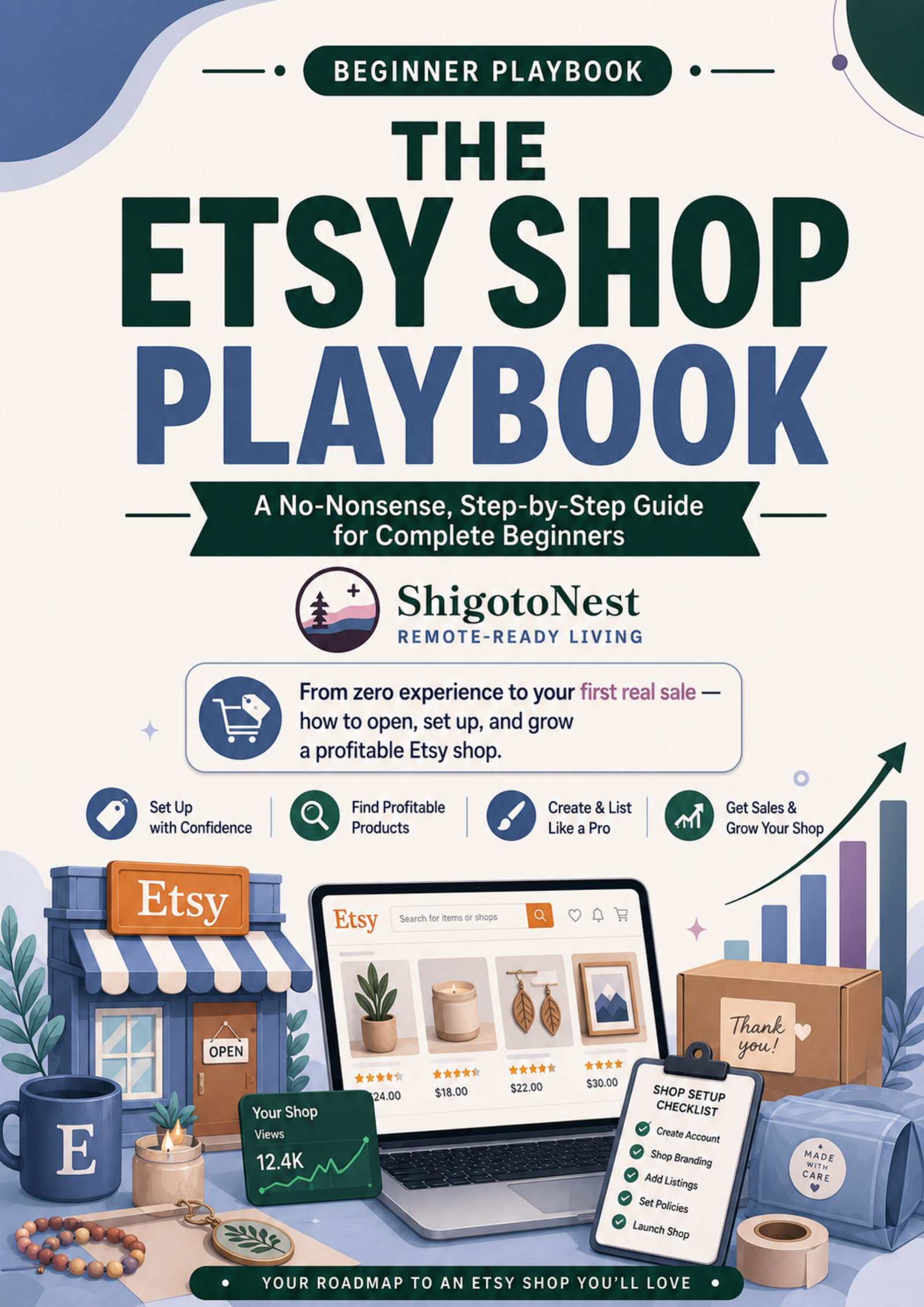 Etsy Shop Playbook by ShigotoNest
