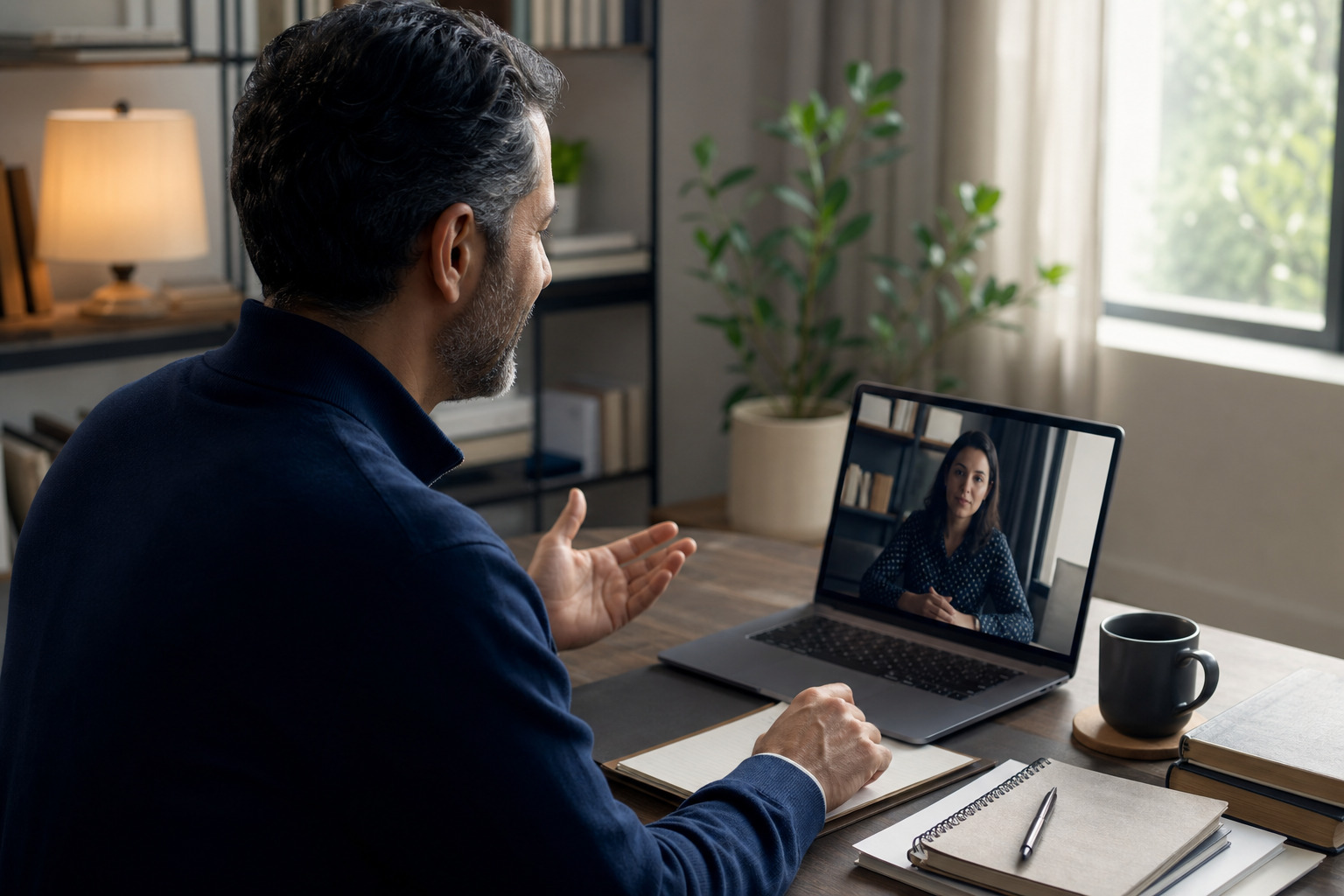 Preparing for Remote Interviews After Years of In-Person Experience professional confidence visual